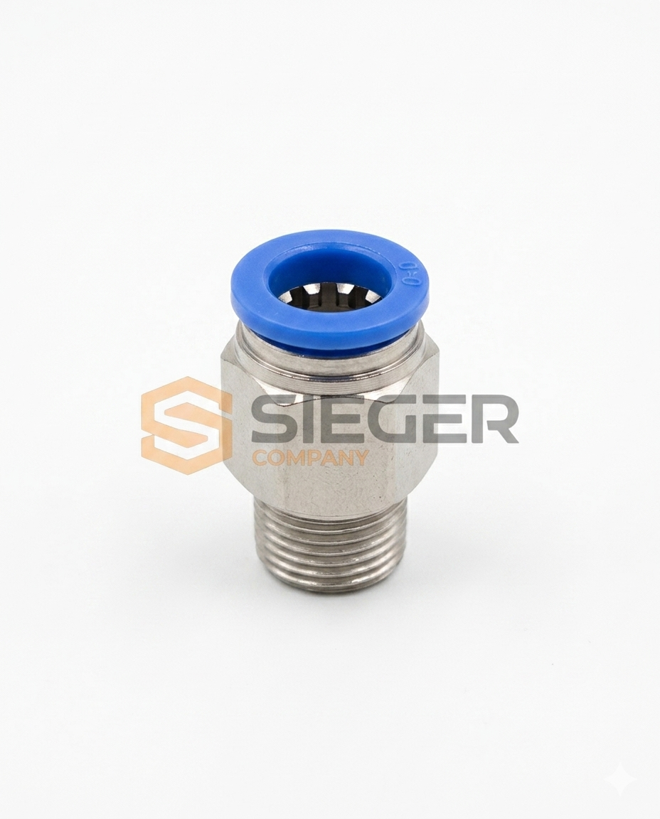 CONEXAO RETA MACHO 1/4X12 BSP